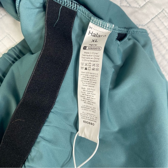 Halara Airy Wide Leg Cool Touch Yoga Jumpsuit with Pockets-Easy Peezy Teal Sz XL - Picture 9 of 14